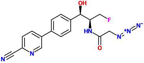(image for) MC080221 2-Azido-N-{(1R,2S)-1-[4-(6-cyano-3-pyridinyl)phenyl]-3-fluoro-1-hydroxy-2-propanyl}acetamide